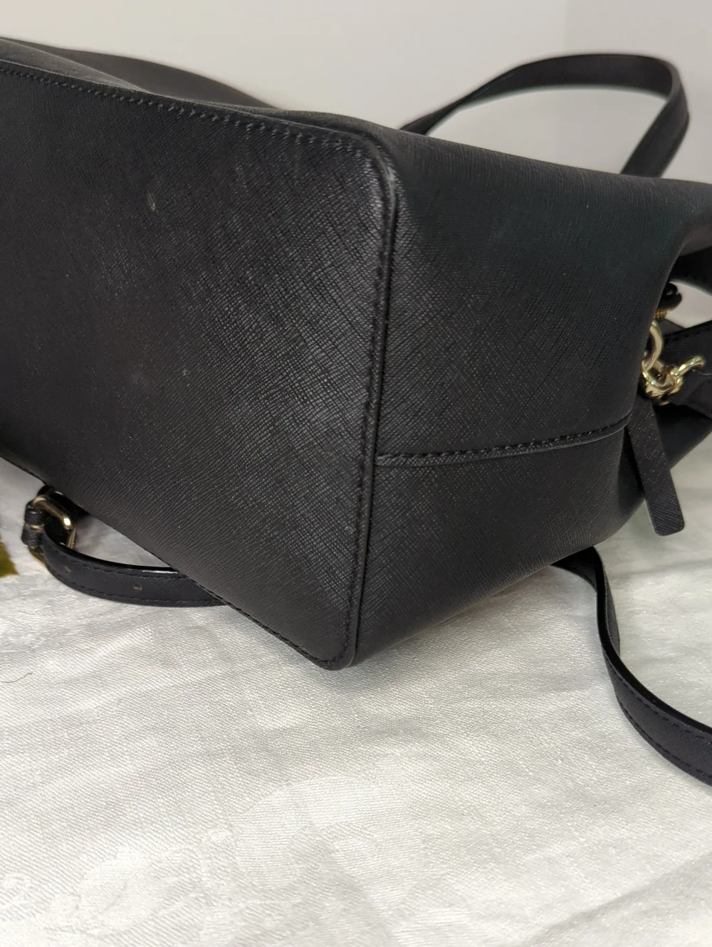 Kate Spade Black Saffiano Leather Satchel